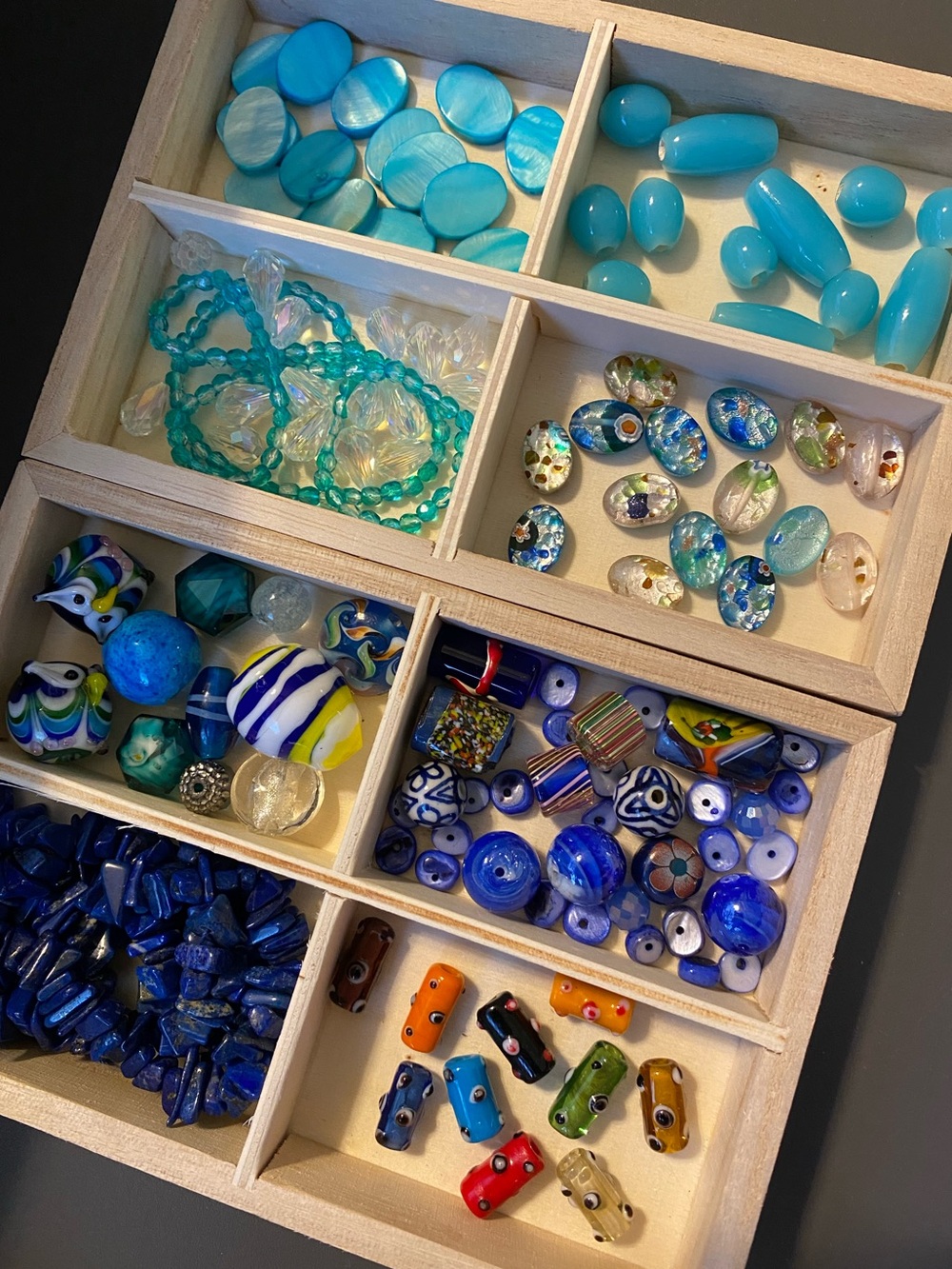 Bead Lot Natural Stone Beads Glass Beads Shell Bead Lot